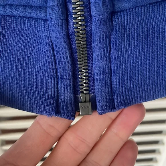 Lululemon scuba full zip hoodie blue size 6 - Picture 8 of 11